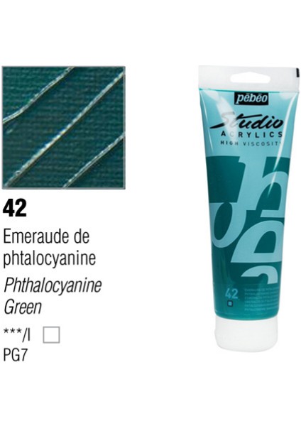Studio Akrilik Boya 100 Ml Phthocyanine Green -42