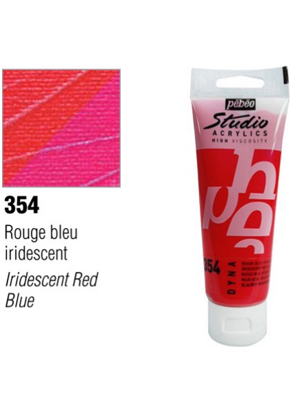 Studio Akrilik Boya 100 Ml İridescent Red-Blue -354