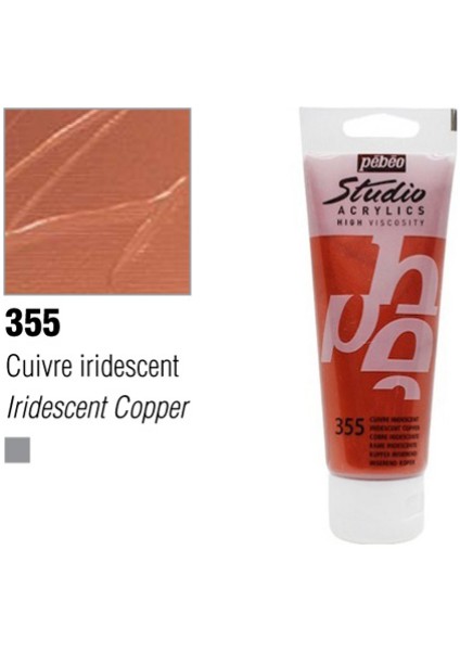 Studio Akrilik Boya 100 Ml İridescent Copper -355