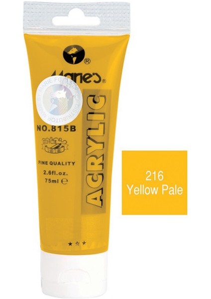 815-216 Akrilik Boya 75Ml Yellow Pale