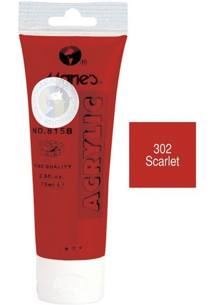 815-302 Akrilik Boya 75Ml Scarlet