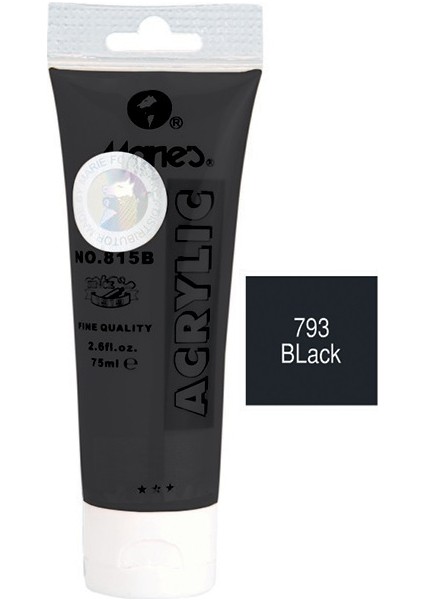815-793 Akrilik Boya 75Ml Black