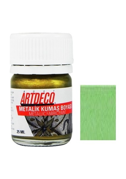 Metalik Kumaş Boyası 25Ml. Yeşil