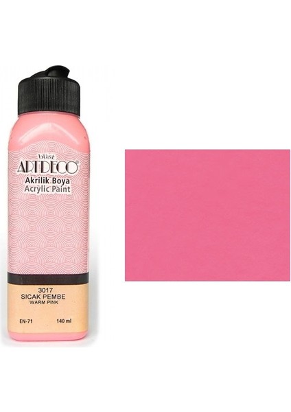 Akrilik Boya 140 Ml Sıcak Pem. Y-070R-3017