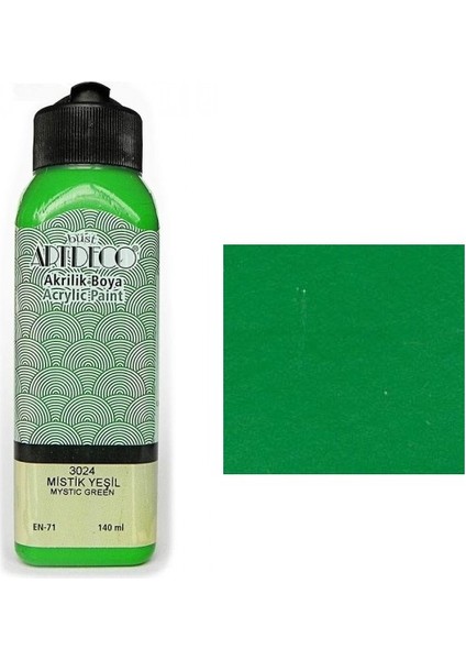Akrilik Boya 140 Ml Mistik Yeşil 3024
