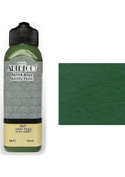 Akrilik Boya 140 Ml Haki Yeşil 3027
