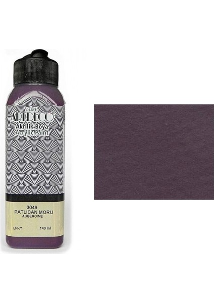 Akrilik Boya 140 Ml Patlıcan Moru 3049