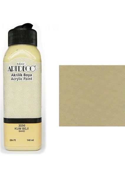 Akrilik Boya 140 Ml Kum Beji Y-070R-3056