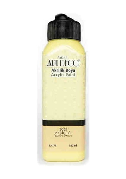 Akrilik Boya 140 Ml Ayçiçeği