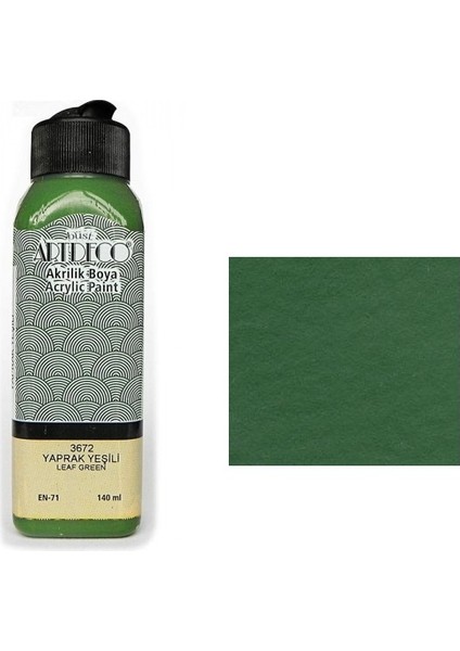 Akrilik Boya 140 Ml Yaprak Yeşil Y070R3672