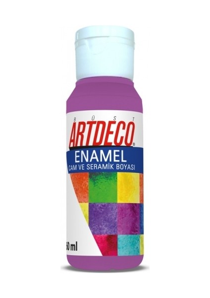 Enamel Cam Ve Seramik Boyası 60 Ml Ortanca Pembe