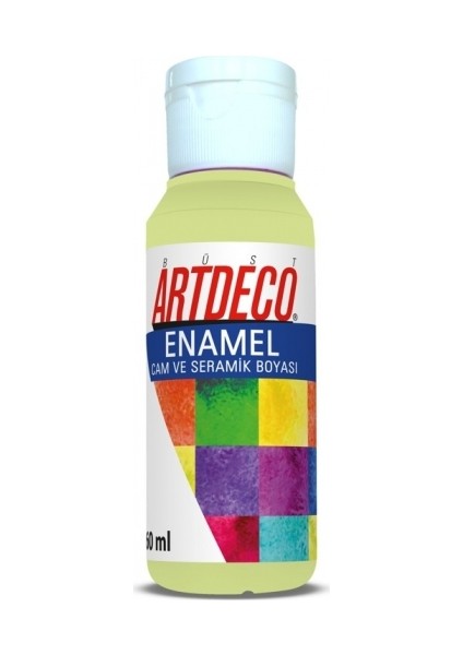 Enamel Cam Ve Seramik Boyası 60 Ml Elma Yeşili