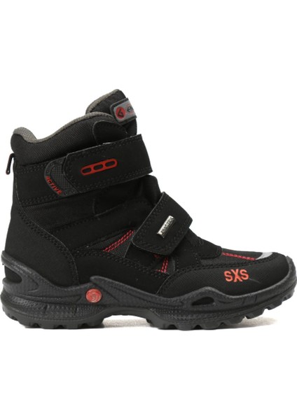 Siyah Çocuk Outdoor Botu 64029 Black Red Td