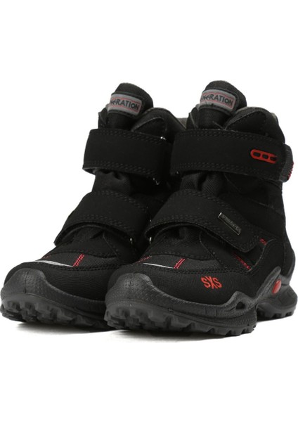 Siyah Çocuk Outdoor Botu 64029 Black Red Td