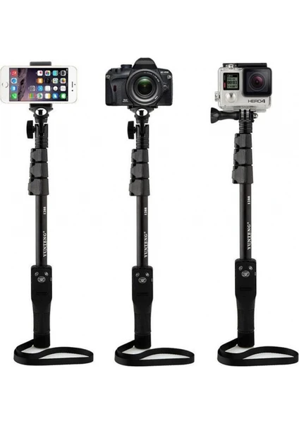 Yunteng Go proo Hero Sjcam Xiaomi Aksiyon Kamera Monopod Telefon Tutucu