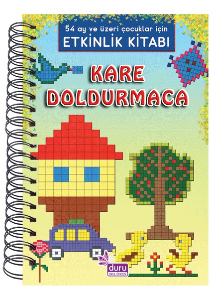 Kare Doldurmaca Etkinlik Kitabı 5 - 6 Yaş