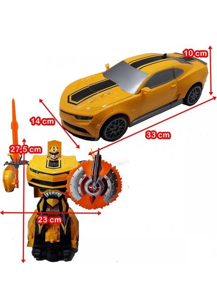 Kumandalı Transformers Robot Araba