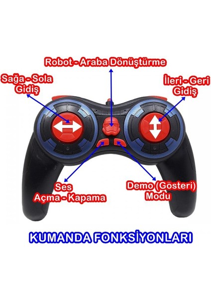 Kumandalı Transformers Robot Araba