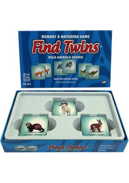 Find Twins: Vahşi Hayvanlar -2 / 24 Parça