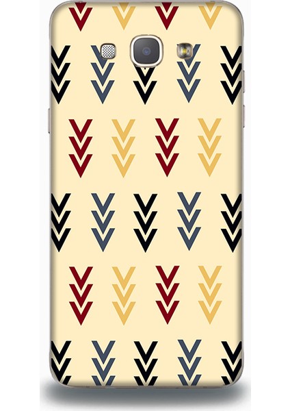 Samsung A8 Kılıf - Zickzack Pattern Desenli Arka Kapak