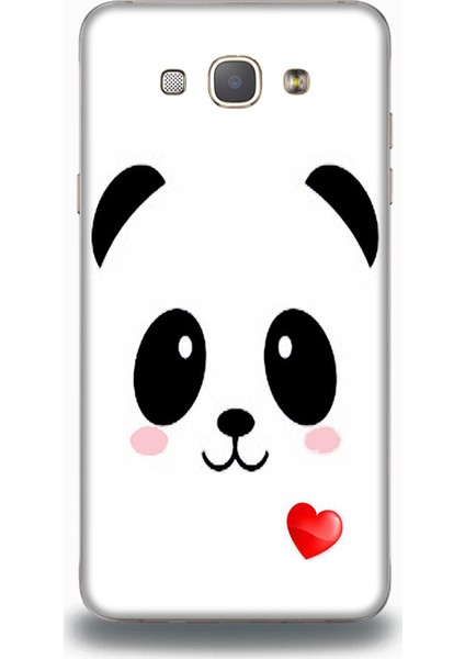 Samsung A8 Kılıf - Sevimli Panda Desenli Arka Kapak