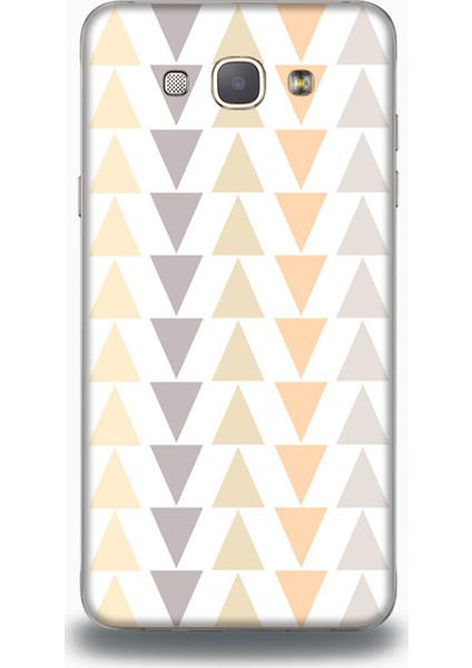 Samsung A8 Kılıf - Üçgen Desenli Arka Kapak