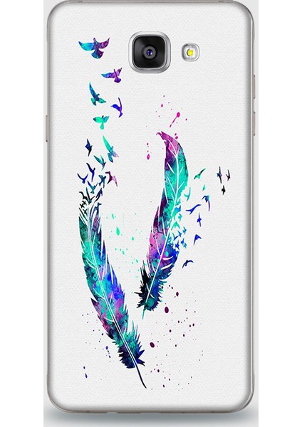 Samsung A9 Kılıf - Renkli Sonsuzluk Desenli Arka Kapak