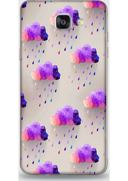 Samsung A9 Kılıf - Bulut Desenli Arka Kapak
