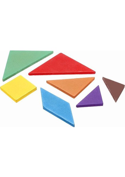 Ahşap Tangram Zeka Oyunu 7'li - 9x9 cm