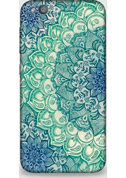 Turkcell T60 Kılıf - Green Mandala Desenli Arka Kapak