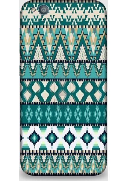 Turkcell T60 Kılıf - Green Pattern Desenli Arka Kapak