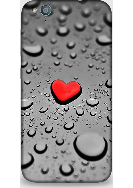 Turkcell T60 Kılıf - Küçük Kalp Desenli Arka Kapak