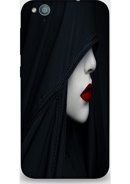 Turkcell T60 Kılıf - Gizemli Kadın Desenli Arka Kapak