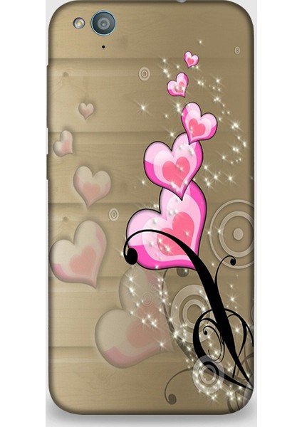 Turkcell T60 Kılıf - Mini Kalpler Desenli Arka Kapak