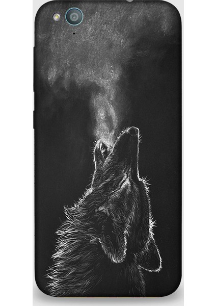 Turkcell T60 Kılıf - Kurt Desenli Arka Kapak