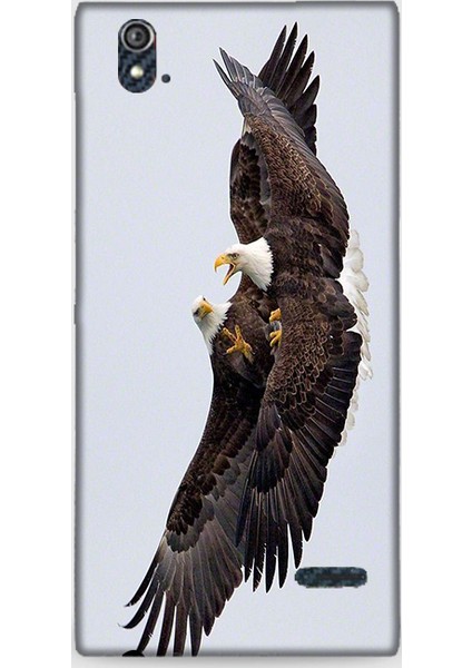 Turkcell T50 Kılıf - Kartal Savaşı Desenli Arka Kapak