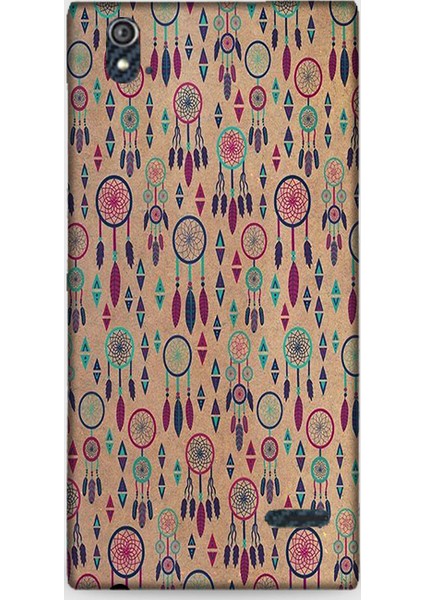 Turkcell T50 Kılıf - Rüya Tutucular Desenli Arka Kapak