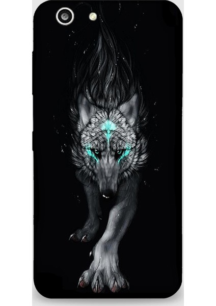 Turkcell T70 Kılıf - Fantasy Wolf Desenli Arka Kapak