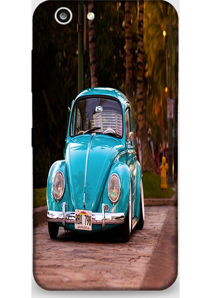 Turkcell T70 Kılıf - Mavi Vosvos Desenli Arka Kapak