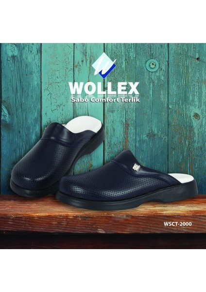 Sabo Comfort Klasik Erkek Terlik (Lacivert) Wcst-2770