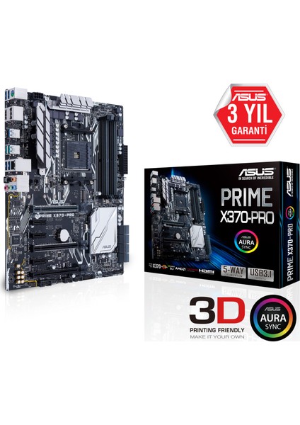 Prime X370-PRO Amd X370 3200+MHz DDR4 Soket AM4 ATX Anakart