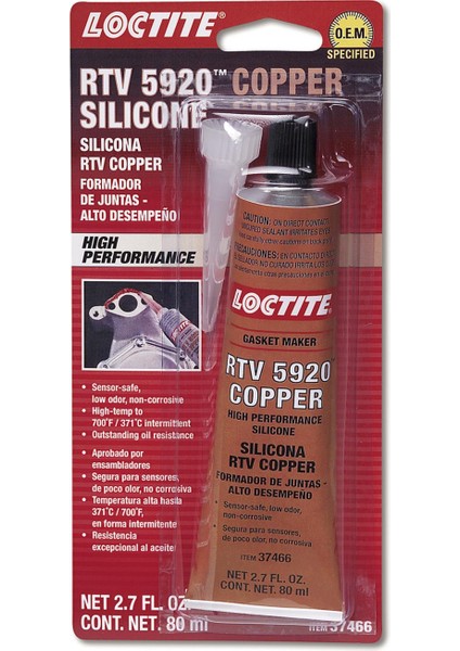 LOCTİTE SI 5920 - 80ML | SİLİKON CONTA | BAKIR | 350°C