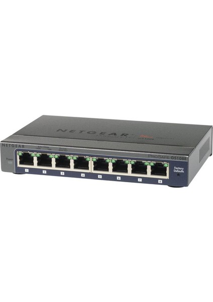 Gs108e-300Pes 8 Port Gigabit Switch Tak Çalıştır 10-100-1000 Gigabit Swıtch