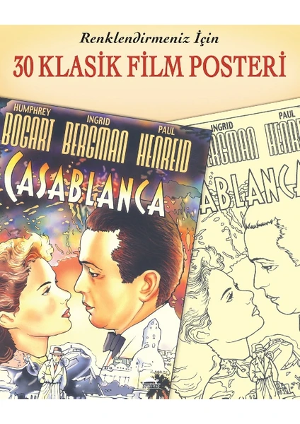 30 Klasik Film Posteri - Renklendirmeniz İçin