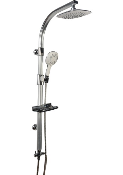 W. Berg Linda Gri Alüminyum Robot Duş Seti