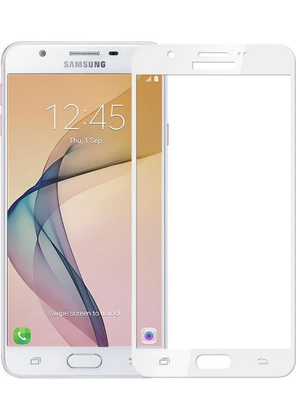 Samsung Galaxy J7 Prime 3D Kavisli Temperli Cam Ekran koruyucu Film