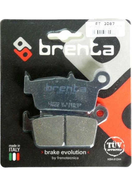 Yamaha YZ 426 F Disk Fren Balata Arka (2000-2002)