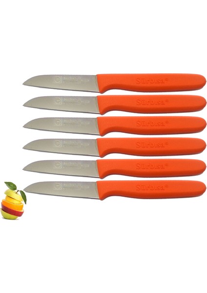 Sürmene 061007 Meyve Bıçağı 6 Lı Set 11 Renk Seçeneği