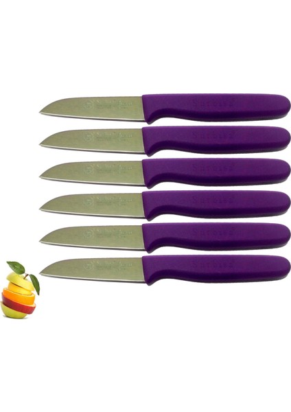 Sürmene 061007 Meyve Bıçağı 6 Lı Set 11 Renk Seçeneği