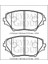 Toyota Rav4- 01/04 Ön Fren Balatası (Disk) (123X60,4X17) (Daiwa) 1
